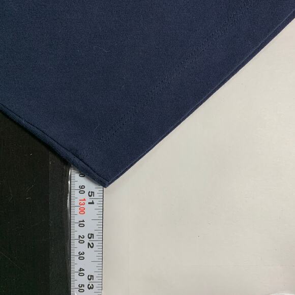 Universal Standard 16 Iconic Long Sleeve V Neck Geneva Dress Navy Asymmetrical - Picture 9 of 10